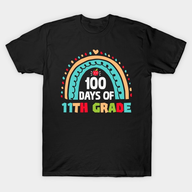 100th day Of School 11th grade Teacher T-Shirt by busines_night